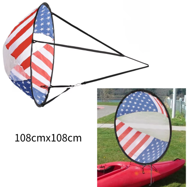 Foldable Kayak Wind Sail Folding Kayak Downwind Wind Paddle Sailing SUP Paddle Board Sail Canoe Inflatable Boat SUP Accessories - Image 8