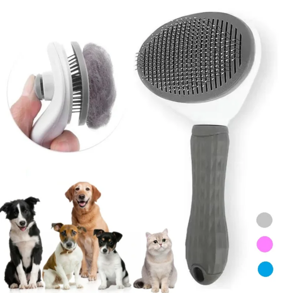 Self-Cleaning Pet Hair Remove Comb Cat Slicker Brush Pet Hair Removal Comb for Cats Grooming Brushes Dog Combs Cat Accessories - Image 2