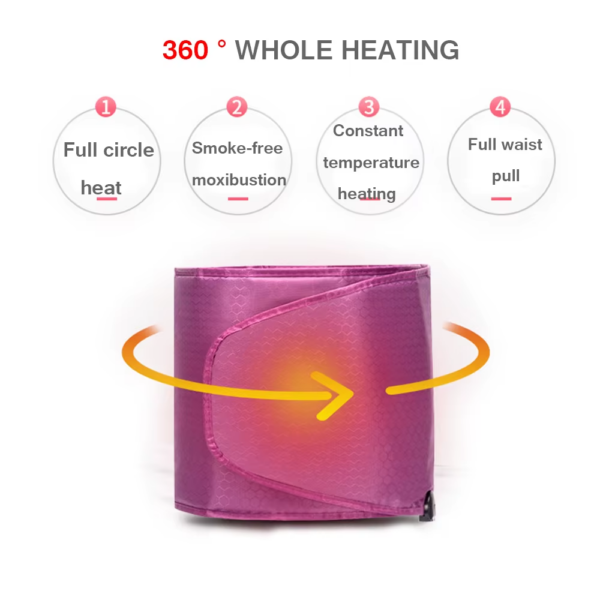 Far Infrared Heating Slimming Belt Waist Protection Warm Uterut Sauna Fat Burner Weight Loss for Women & Men EU US Plug - Image 3