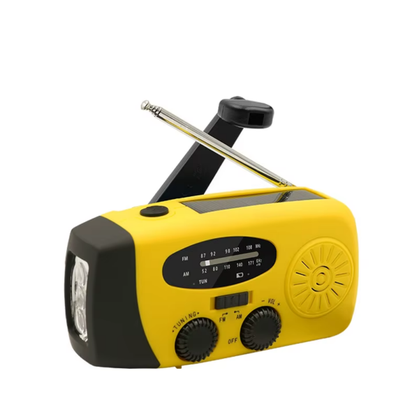Emergency Portable Radio 2000Mah Solar Hand Crank Cell Phone Charger AM/FM Radio LED Flashlight Outdoor Indoor Light Night - Image 10
