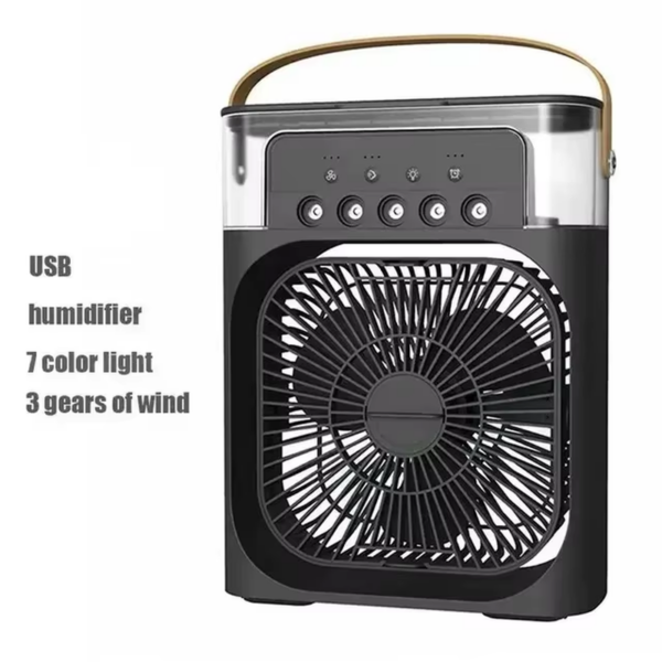 Portable Air Conditioner Fan Household Hydrocooling Water Mist Cooler Portable Air Adjustment for Office 3 Speed Fan - Image 9