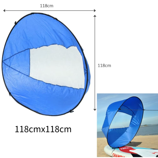 Foldable Kayak Wind Sail Folding Kayak Downwind Wind Paddle Sailing SUP Paddle Board Sail Canoe Inflatable Boat SUP Accessories - Image 9