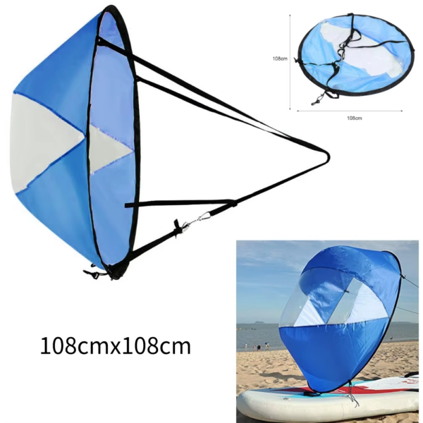 Foldable Kayak Wind Sail Folding Kayak Downwind Wind Paddle Sailing SUP Paddle Board Sail Canoe Inflatable Boat SUP Accessories - Image 14