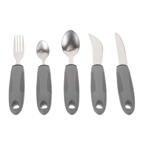 Elderly Utensils Adaptive Built Cutlery up Bendable Spoon Handicapped People Fork Elderly Set Parkinsons Non Handle Silverware