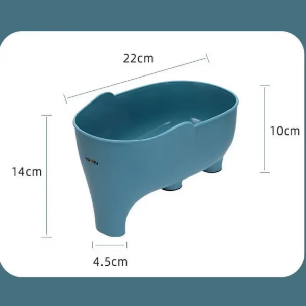 Elephant Drain Basket Multi-Purpose Kitchen Storage Drain Basket Household Fruit and Vegetable Basket Plastic Drain Basket - Image 7