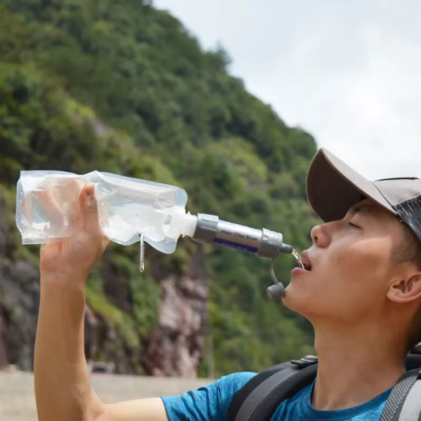 Outdoor Water Filter Straw Portable Water Purifier Survival Emergency Drinking Purifier Camping Hiking Backpacking Emergency - Image 7