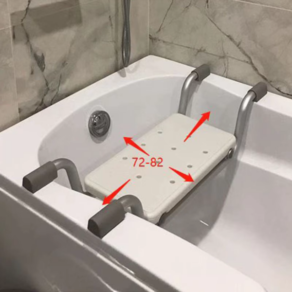Bath Bench Adjustable up to 130Kg Weight Bath Seat Shower Chair Pad Bath Board for Handicap Disabled Elderly Fits Most Bathtubs - Image 6