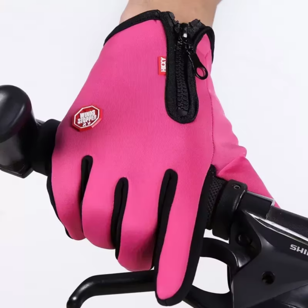 Winter Gloves for Men Waterproof Windproof Cold Gloves Snowboard Motorcycle Riding Driving Warm Touchscreen Zipper Glove - Image 6