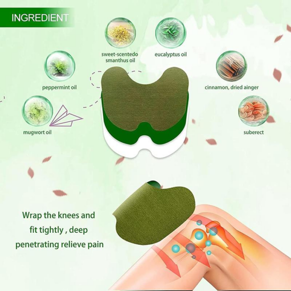 【Buy 1 Get 3】Herbal Knee Patch with Mugwort – Soothing Comfort for Stiff Joints & Aching Muscles! - Image 2