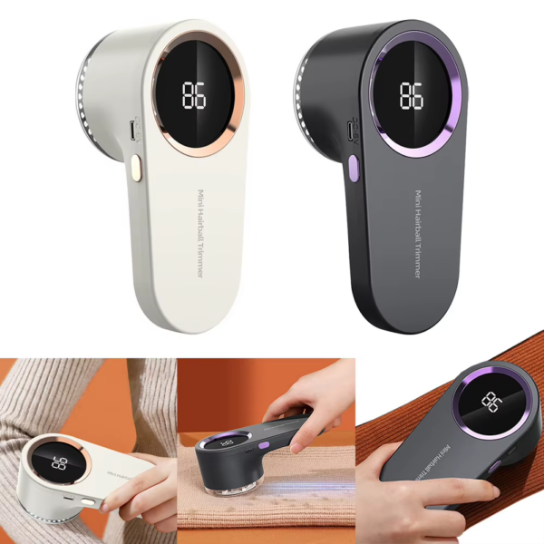 Electric Lint Remover Fabric Shaver USB Rechargeable Electric Pellet Fluff Remover Ergonomic Multifunction for Clothes Sweater - Image 2