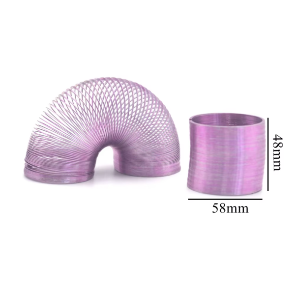 2INCH Metal Magic Rainbow Big Steel Slinkys Spring Nostalgic Go down the Stairs Walking Toy Spring - Image 4