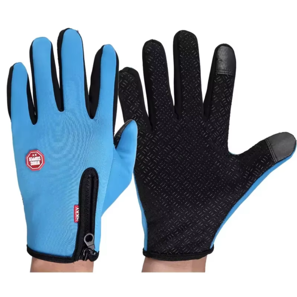 Winter Gloves for Men Waterproof Windproof Cold Gloves Snowboard Motorcycle Riding Driving Warm Touchscreen Zipper Glove - Image 7
