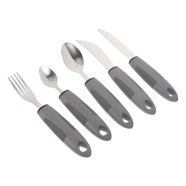 Elderly Utensils Adaptive Built Cutlery up Bendable Spoon Handicapped People Fork Elderly Set Parkinsons Non Handle Silverware - Image 3