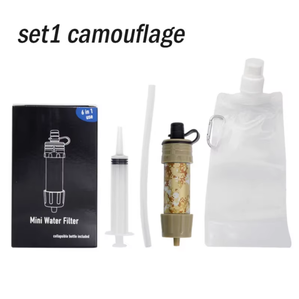 Outdoor Water Filter Straw Portable Water Purifier Survival Emergency Drinking Purifier Camping Hiking Backpacking Emergency - Image 8