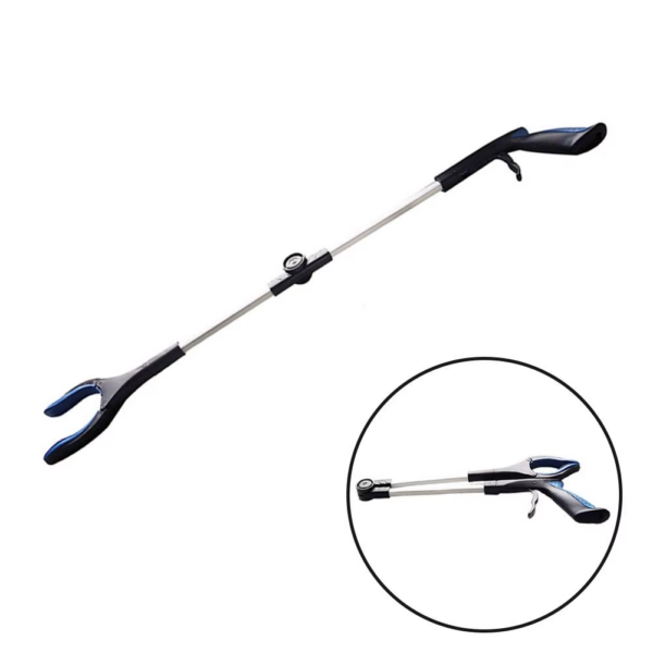 Foldable Garbage Clip Extension Clamp Aluminum Handicap Tool Long-Arm Extension for Waste Collecto Folding Pickup Clip - Image 3