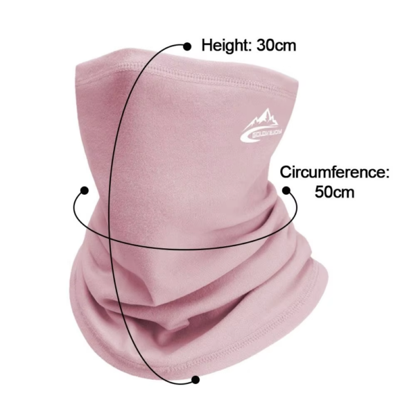 Men Women Winter Sports Bandana Running Velvet Thermal Neck Warmer Ski Hiking Cycling Riding Snowboard Scarf Windproof Headgear - Image 7