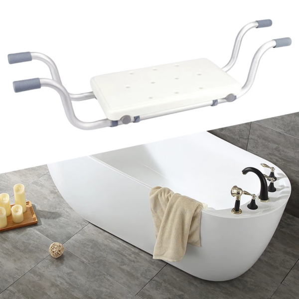 Bath Bench Adjustable up to 130Kg Weight Bath Seat Shower Chair Pad Bath Board for Handicap Disabled Elderly Fits Most Bathtubs - Image 3