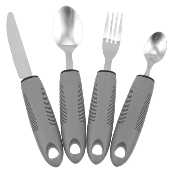 Elderly Utensils Adaptive Built Cutlery up Bendable Spoon Handicapped People Fork Elderly Set Parkinsons Non Handle Silverware - Image 2