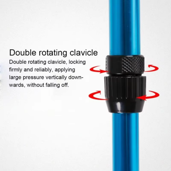 Adjustable Telescopic Underarm Cane Crutch Crutches Aluminum Alloy for Disabled Seniors Elderly Portable Folding Walking Stick O - Image 6