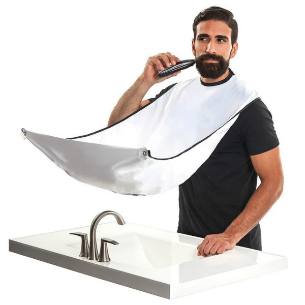 Male Shaving Apron Beard Catcher Cape Care Bib Face Shaved Hair Adult Bibs Shaver Cleaning Hairdresser for Man Clean Apron Gift - Image 2