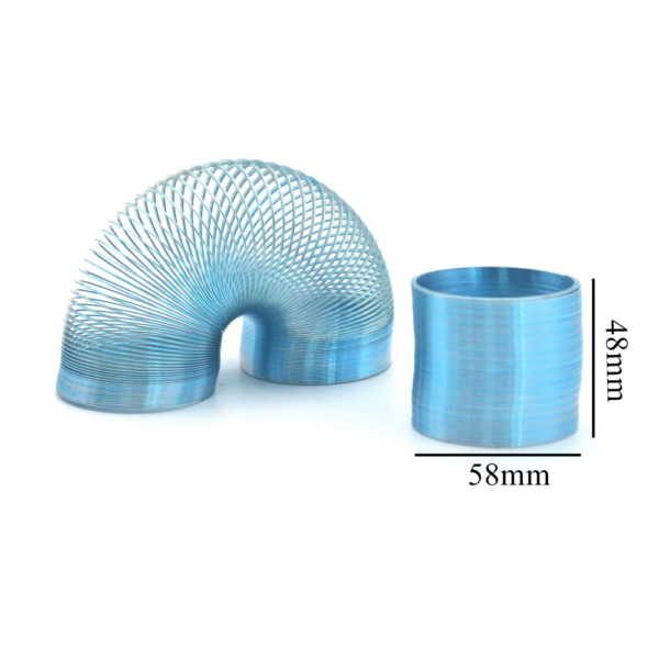 2INCH Metal Magic Rainbow Big Steel Slinkys Spring Nostalgic Go down the Stairs Walking Toy Spring - Image 2