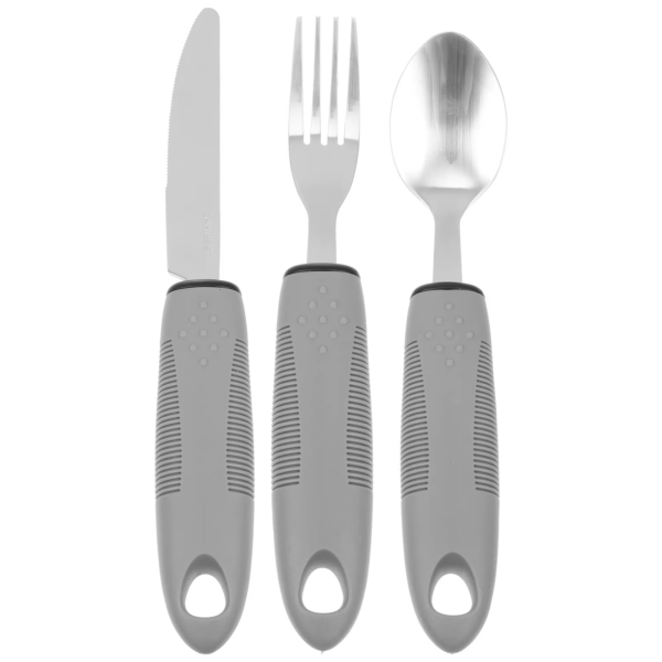 Elderly Utensils Adaptive Built Cutlery up Bendable Spoon Handicapped People Fork Elderly Set Parkinsons Non Handle Silverware - Image 6