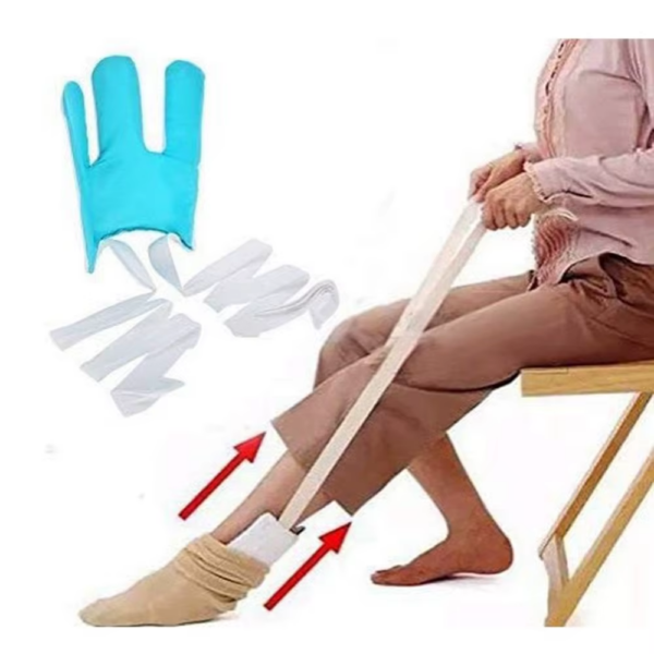 No Bending Sock Aid Device for Seniors Disabled Pregnant Sock Helper Aid Tool Sock Assistant Device - Image 2