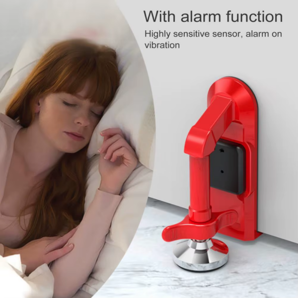 Portable Door Security Device Travel Security Door Stopper Travel Security Door Lock with Alarm for Home Hotel for Women - Image 7
