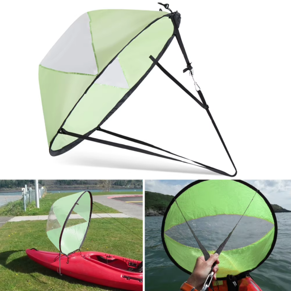 Foldable Kayak Wind Sail Folding Kayak Downwind Wind Paddle Sailing SUP Paddle Board Sail Canoe Inflatable Boat SUP Accessories - Image 3