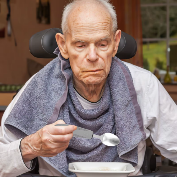 Elderly Utensils Adaptive Built Cutlery up Bendable Spoon Handicapped People Fork Elderly Set Parkinsons Non Handle Silverware - Image 5