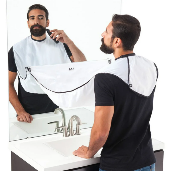 Male Shaving Apron Beard Catcher Cape Care Bib Face Shaved Hair Adult Bibs Shaver Cleaning Hairdresser for Man Clean Apron Gift - Image 3