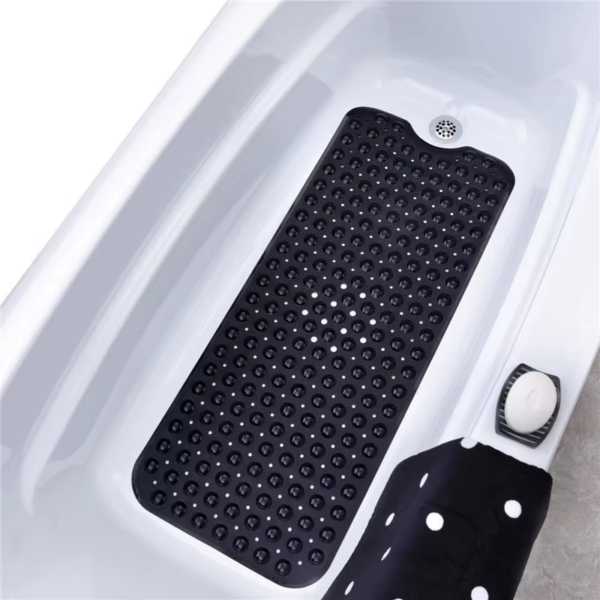 Rectangle PVC Anti-Skid Bath Mats Soft Shower Bathroom Massage Mat Suction Cup Non-Slip Bathtub Carpet Large Size