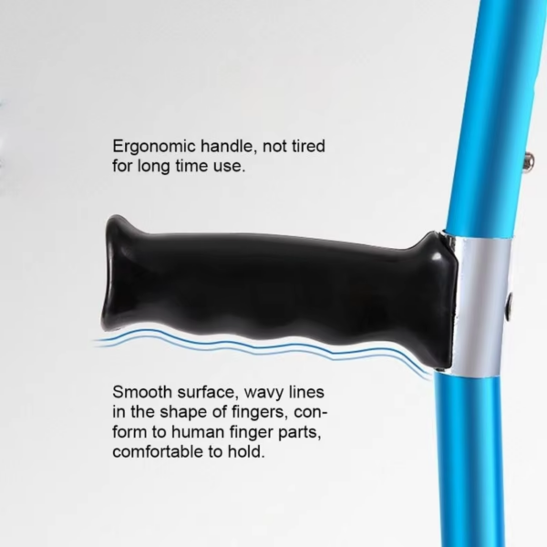 Adjustable Telescopic Underarm Cane Crutch Crutches Aluminum Alloy for Disabled Seniors Elderly Portable Folding Walking Stick O - Image 5