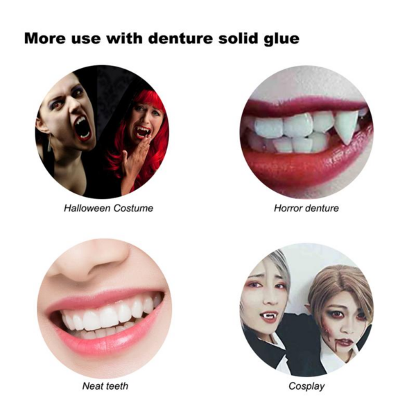 EELHOE Moldable False Teeth, Shapeable Dental Gel Dentures Temporary Fillings Cavities and Teeth Fillings Temporary Tooth Filling Denture Kit Oral - Image 5