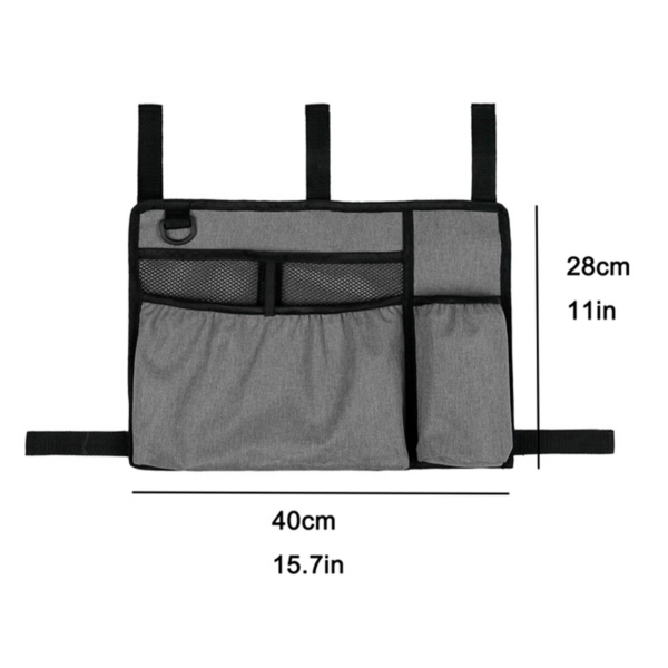Walker Bag Basket with Cup Holder Suit for Adult Folding Walkers Seniors, Elderly, Handicap Carry Storage Pouch Organizer - Image 5