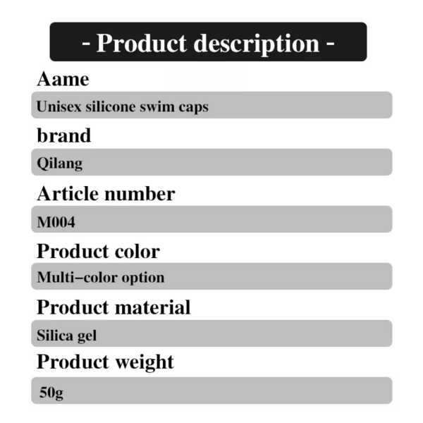 Waterproof Ear Protector with No Wut Head Silicone High Quality Swimming Cap for Children and Adults - Image 4