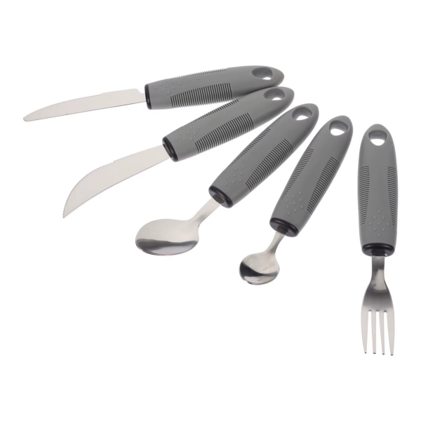 Elderly Utensils Adaptive Built Cutlery up Bendable Spoon Handicapped People Fork Elderly Set Parkinsons Non Handle Silverware - Image 4