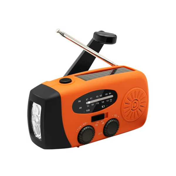 Emergency Portable Radio 2000Mah Solar Hand Crank Cell Phone Charger AM/FM Radio LED Flashlight Outdoor Indoor Light Night - Image 11
