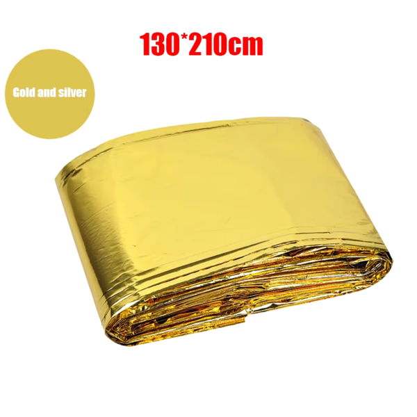 Emergency Blanket Outdoor Survive First Aid Rescue Kit Windproof Waterproof Foil Thermal Blanket for Camping Hiking - Image 11