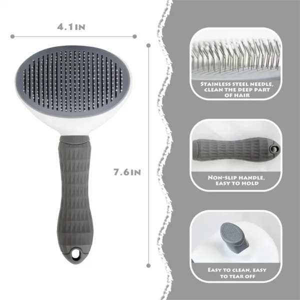 Self-Cleaning Pet Hair Remove Comb Cat Slicker Brush Pet Hair Removal Comb for Cats Grooming Brushes Dog Combs Cat Accessories - Image 5