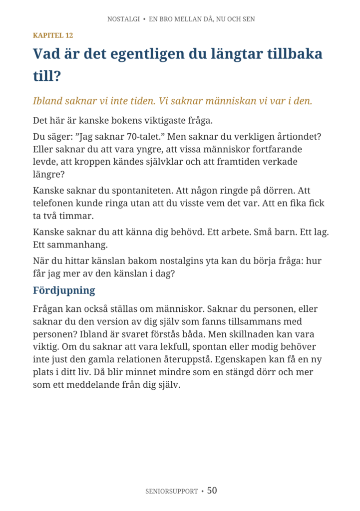 nostalgi provsida 2 vad langtar du tillbaka till