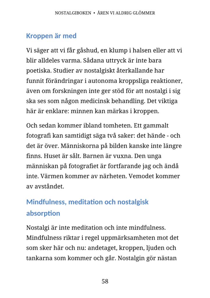 NOSTALGIBOKEN • ÅREN VI ALDRIG GLÖMMER nostalgiboken exempelsida 2
