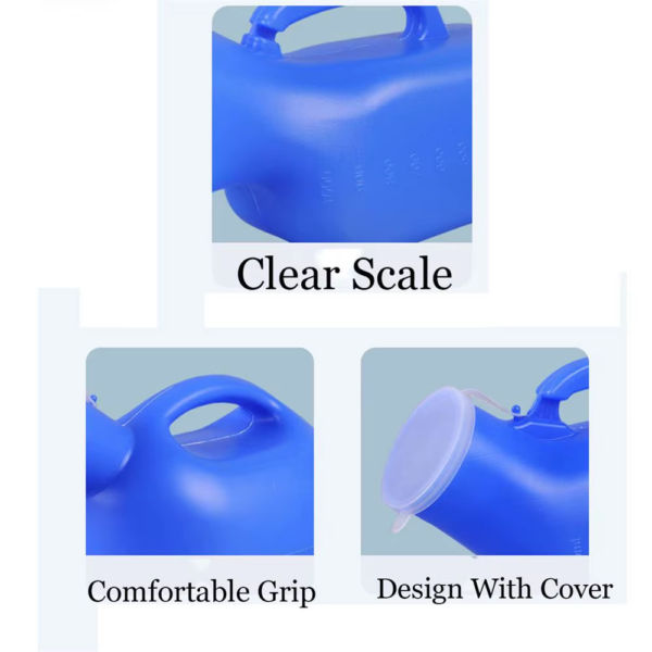 Portable Men Mobile 1200Ml Toilet Car Travel Camp Urine Pee Handle Urinal Storage Urinary Bottle Disability Old Man Helper - Bild 6