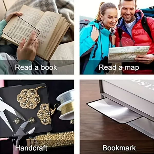Full Page Large Sheet Magnifier Magnifying Glass Reading Aid Glass Page Magnifying Lens Reading Magnifier - Bild 6