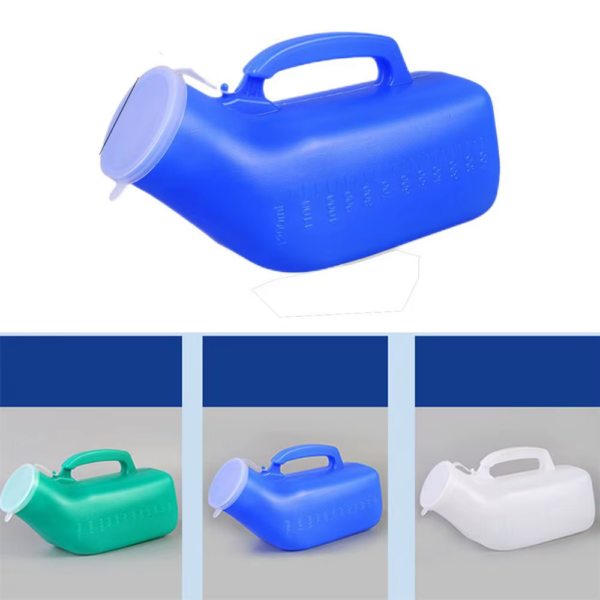 Portable Men Mobile 1200Ml Toilet Car Travel Camp Urine Pee Handle Urinal Storage Urinary Bottle Disability Old Man Helper - Bild 2
