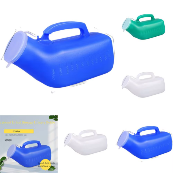 Portable Men Mobile 1200Ml Toilet Car Travel Camp Urine Pee Handle Urinal Storage Urinary Bottle Disability Old Man Helper - Bild 3