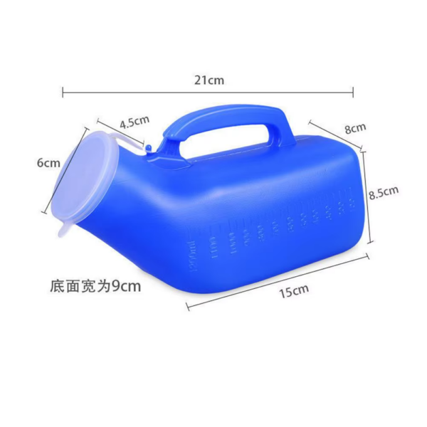 Portable Men Mobile 1200Ml Toilet Car Travel Camp Urine Pee Handle Urinal Storage Urinary Bottle Disability Old Man Helper