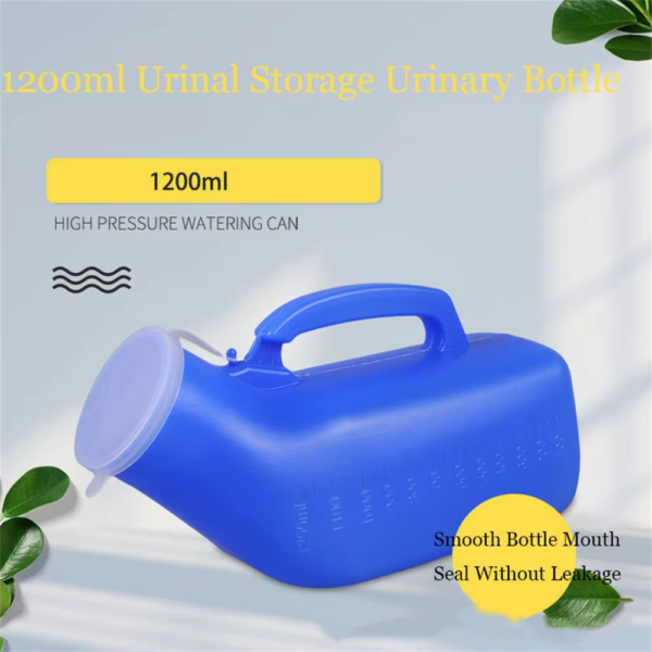 Portable Men Mobile 1200Ml Toilet Car Travel Camp Urine Pee Handle Urinal Storage Urinary Bottle Disability Old Man Helper - Bild 4