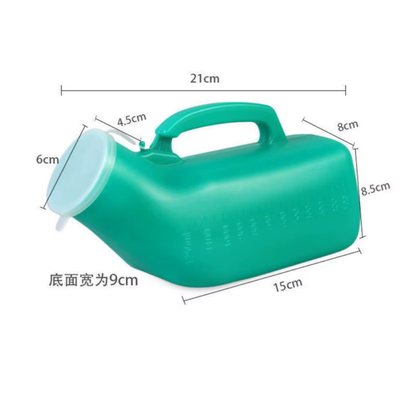Portable Men Mobile 1200Ml Toilet Car Travel Camp Urine Pee Handle Urinal Storage Urinary Bottle Disability Old Man Helper - Bild 8