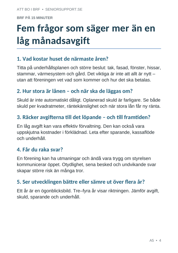 att bo i brf provsida 1 fem fragor